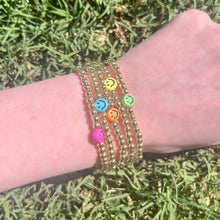 Load image into Gallery viewer, Gold Happy Bracelet Set